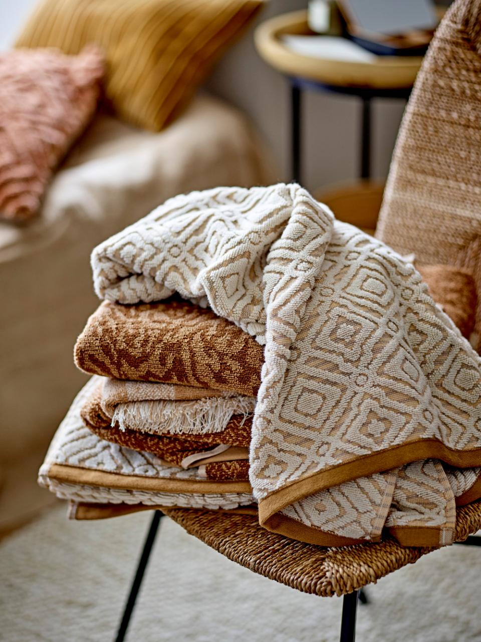 Malou Handtuch, Beige, Cotton, OEKO-TEX®