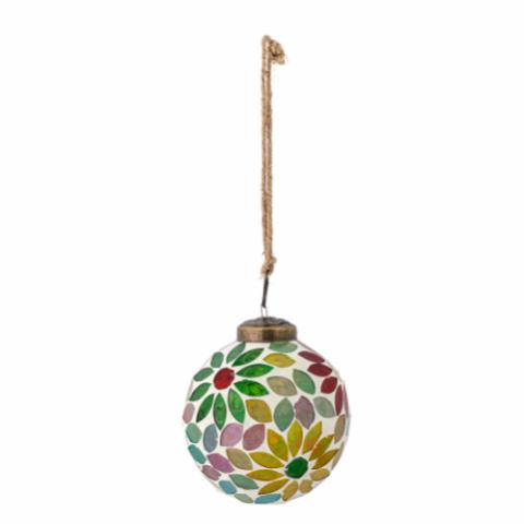 Jullie Ornament, Grün, Glas