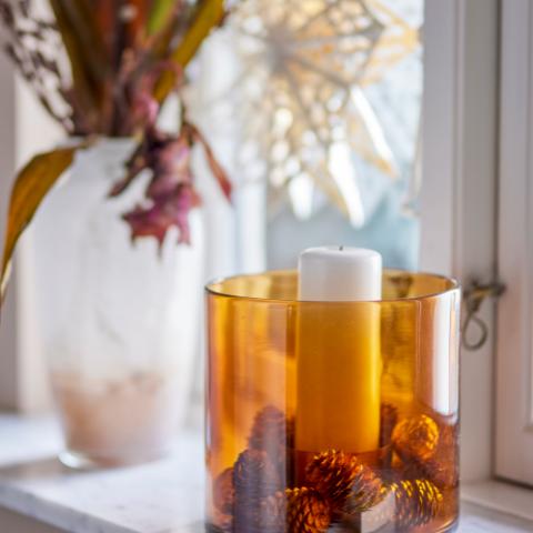 Kahlah Bougeoir, Marron, Verre recyclé