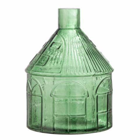 Kamila Vase, Green, Recycled Glass