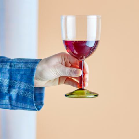 Martine Verre à vin, Multicolore, Verre