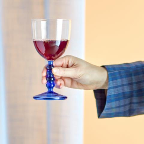 Noemi Verre à vin, Blue, Verre