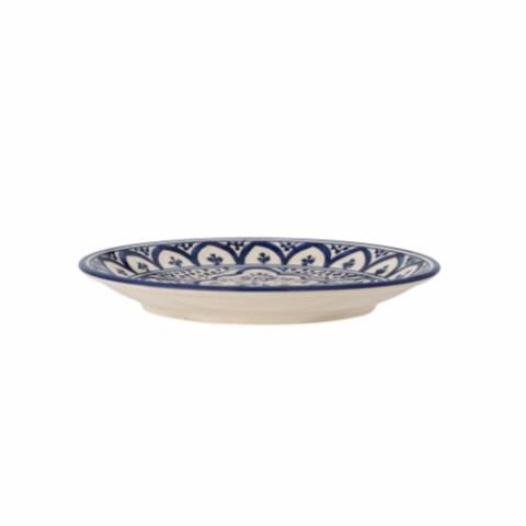 Karlie Plate, Blue, Stoneware