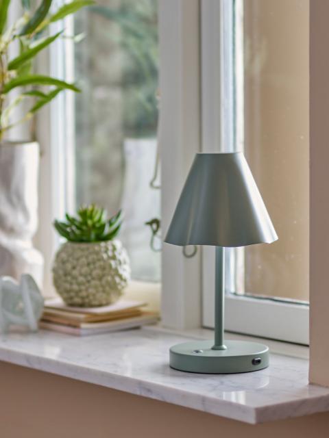 Lianna Portable Lampe, Rechargeable, Green, Metal