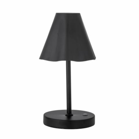 Lianna Portable Lampe, Genopladelig, Sort, Metal