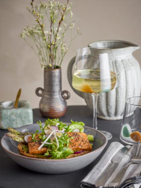 Sandrine Plate Deep, Grey, Stoneware