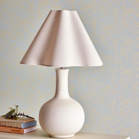 Heide Lampe de table, Blanc, Grès