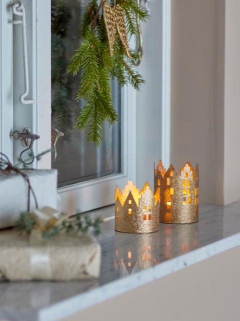 Nille Votive, Gold, Metal