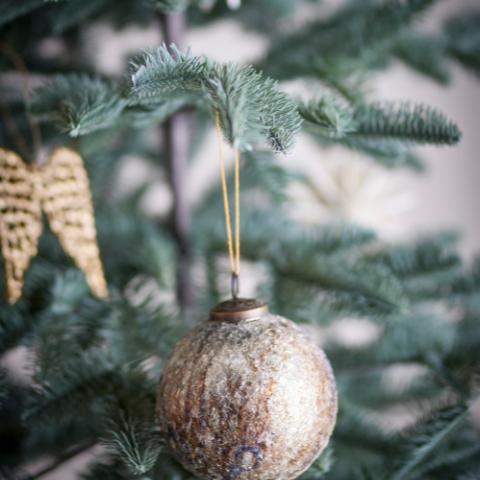 Nany Ornament, Bronze, Glass