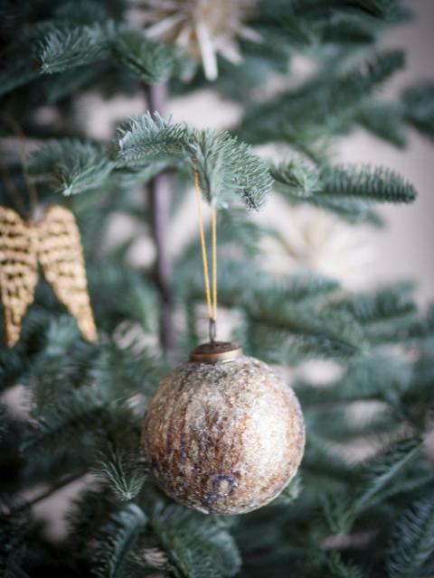 Nany Ornament, Bronze, Glas