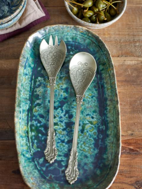 Kalima Couverts à salade, Brass, Laiton