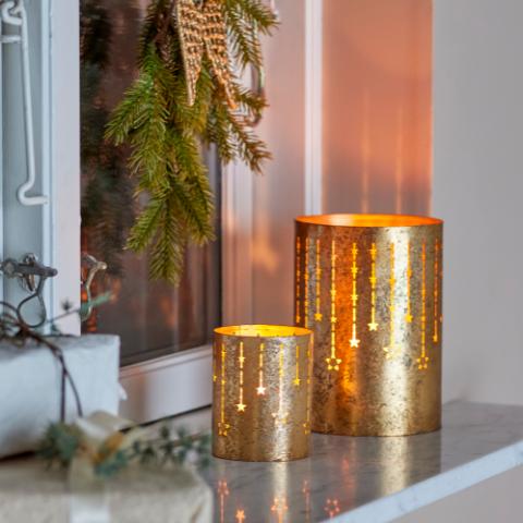 Mista Votive, Gold, Metal