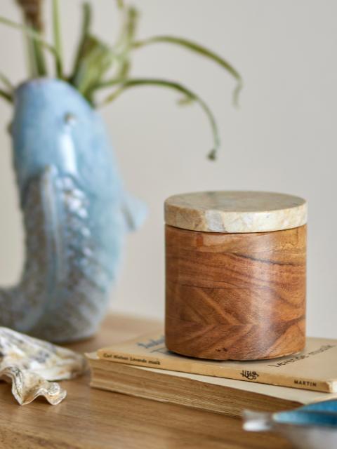 Lisanne Jar w/Lid, Nature, FSC®100%, Acacia