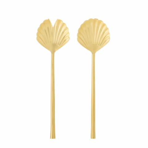 Loreta Salatbesteck, Gold, Edelstahl