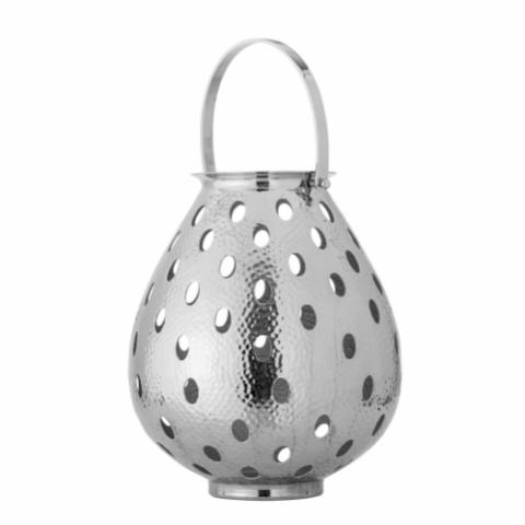 Maika Lantern, Silver, Aluminum
