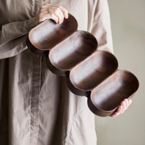 Maluna Serviertablett, Braun, FSC® 100%, Mango