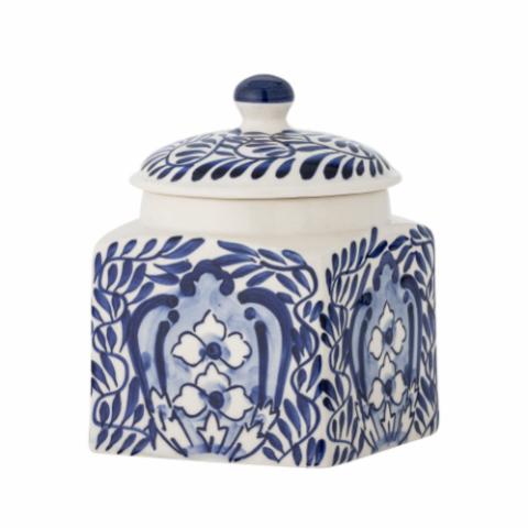 Karlie Jar w/Lid, Blue, Stoneware
