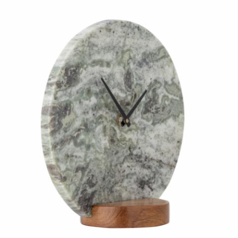 Joakim Table Clock, Grey, Marble