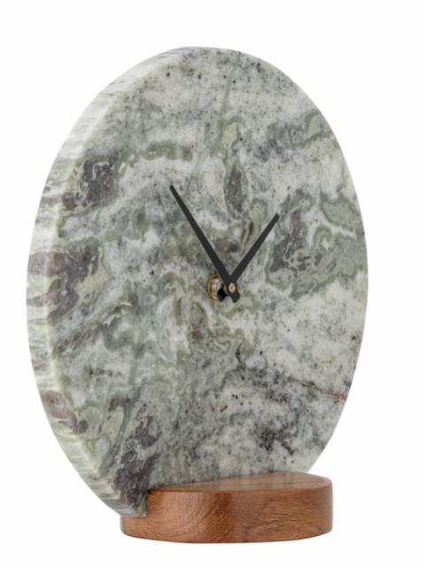 Joakim Table Clock, Grey, Marble