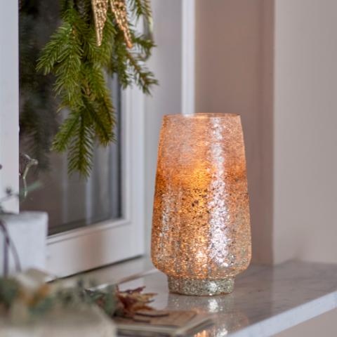 Lucina Photophore, Argent, Verre