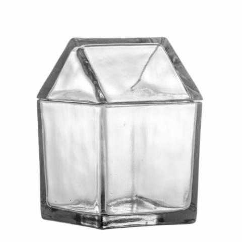 Elius Krukke m/låg, Klar, Genanvendt Glas