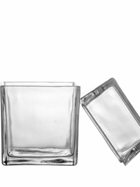 Elius Krukke m/låg, Klar, Genanvendt Glas