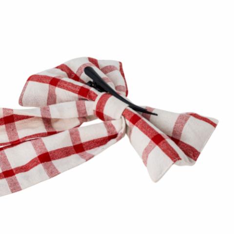 Ruby Nœud Décoratif, Rouge, Coton