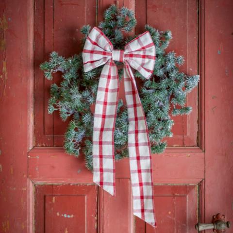 Ruby Nœud Décoratif, Rouge, Coton