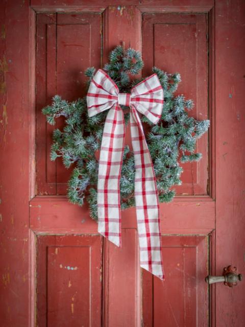 Ruby Dekoration Schleife, Rot, Baumwolle