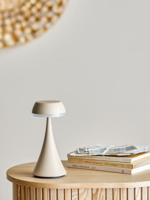 Pepple Portable Lampe, Rechargeable, Nature, Aluminum