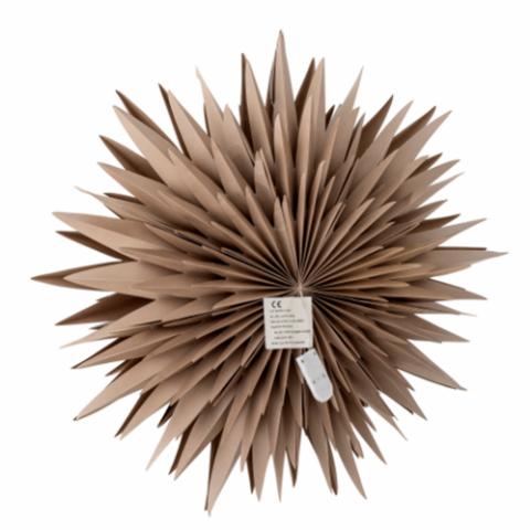 Elijas Stjerne m/lys, Brun, FSC® Mix, Papir