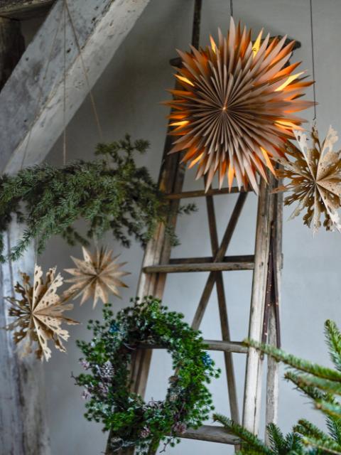 Elijas Star w/Light, Brown, FSC® Mix, Paper