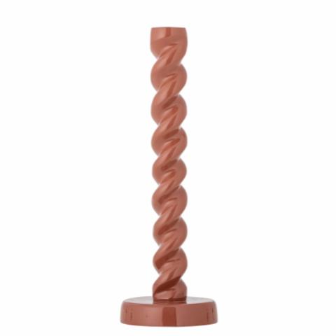 Diza Candle Holder, Brown, Aluminum