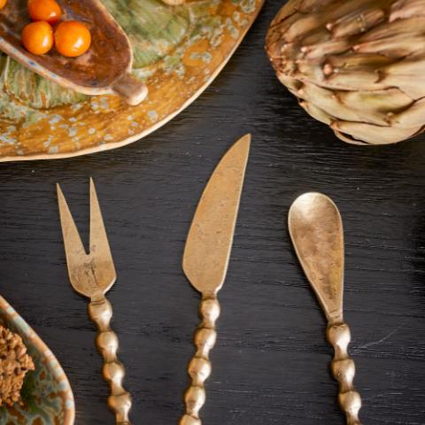 Haolin Ustensiles à fromage, Brass, Métal