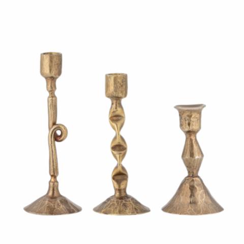 Efsa Candle Holder, Brass, Metal