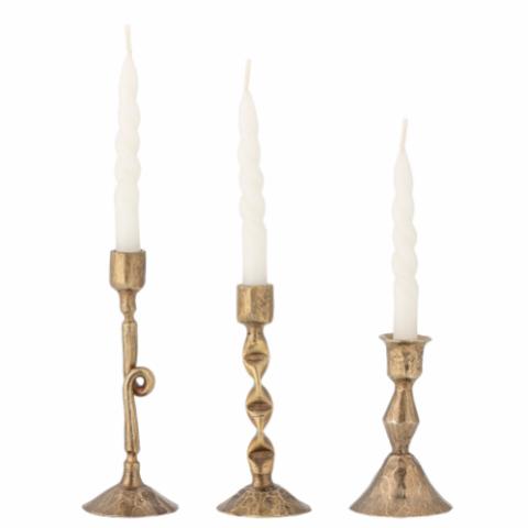 Efsa Candle Holder, Brass, Metal