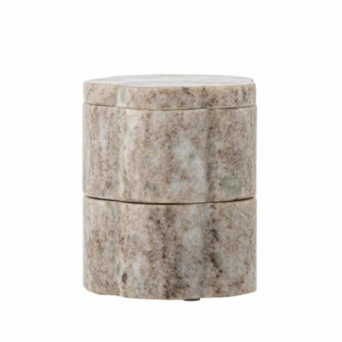 Nezli Gefäß mit Deckel, Natur, Marmor
