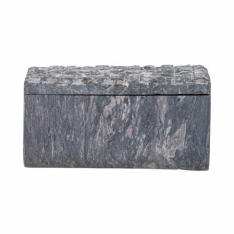 Nubia Æske m/låg, Grå, Fedtsten