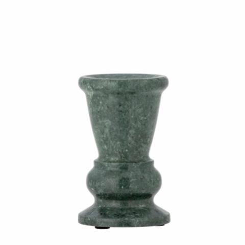 Sicilia Candle Holder, Green, Marble