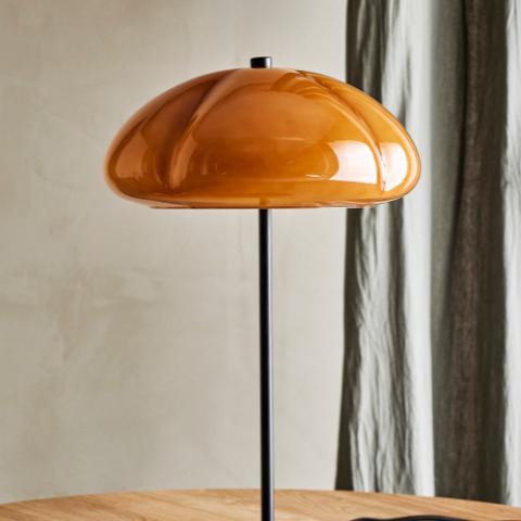 Kinoko Table lamp, Yellow, Metal