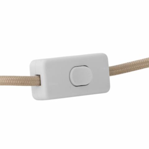 Emmie Lampe de table, Blanc, Polyester