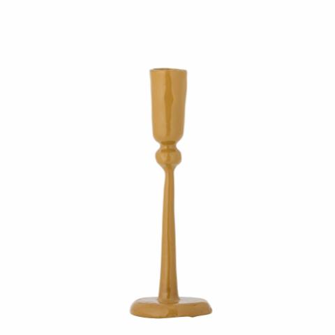 Eber Candle Holder, Yellow, Metal
