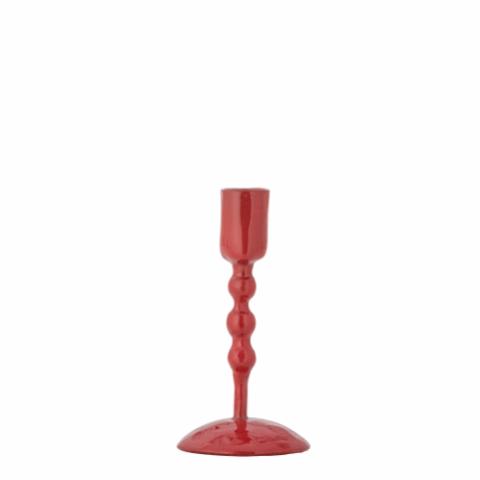 Eber Candle Holder, Red, Metal