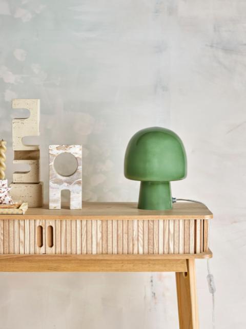 Paddy Table lamp, Green, Glass