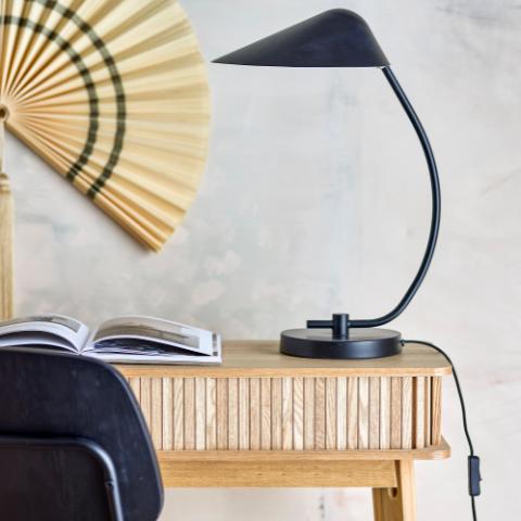 Nisella Tischlampe, Schwarz, Metall