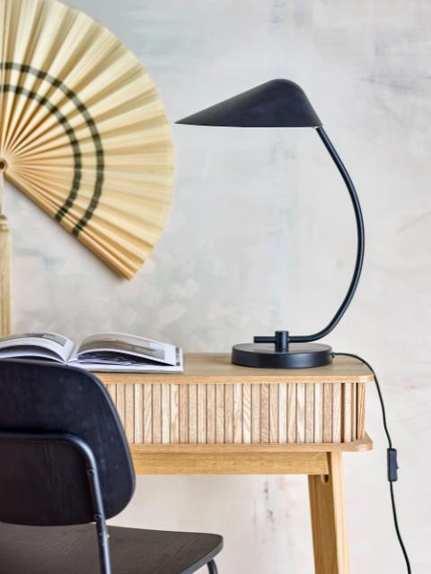 Nisella Bordlampe, Sort, Metal