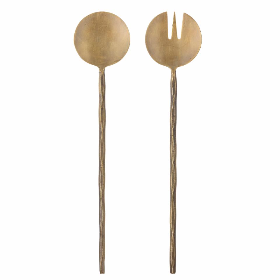 Gaith Salad Servers, Brass, Brass - Main Image