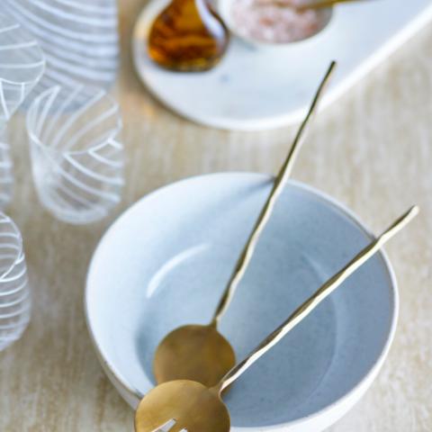 Gaith Couverts à salade, Brass, Laiton