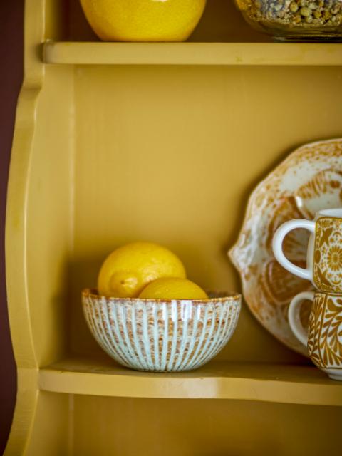 Fleur Bowl, Nature, Stoneware