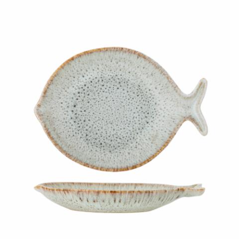 Fleur Serving Plate, Nature, Stoneware